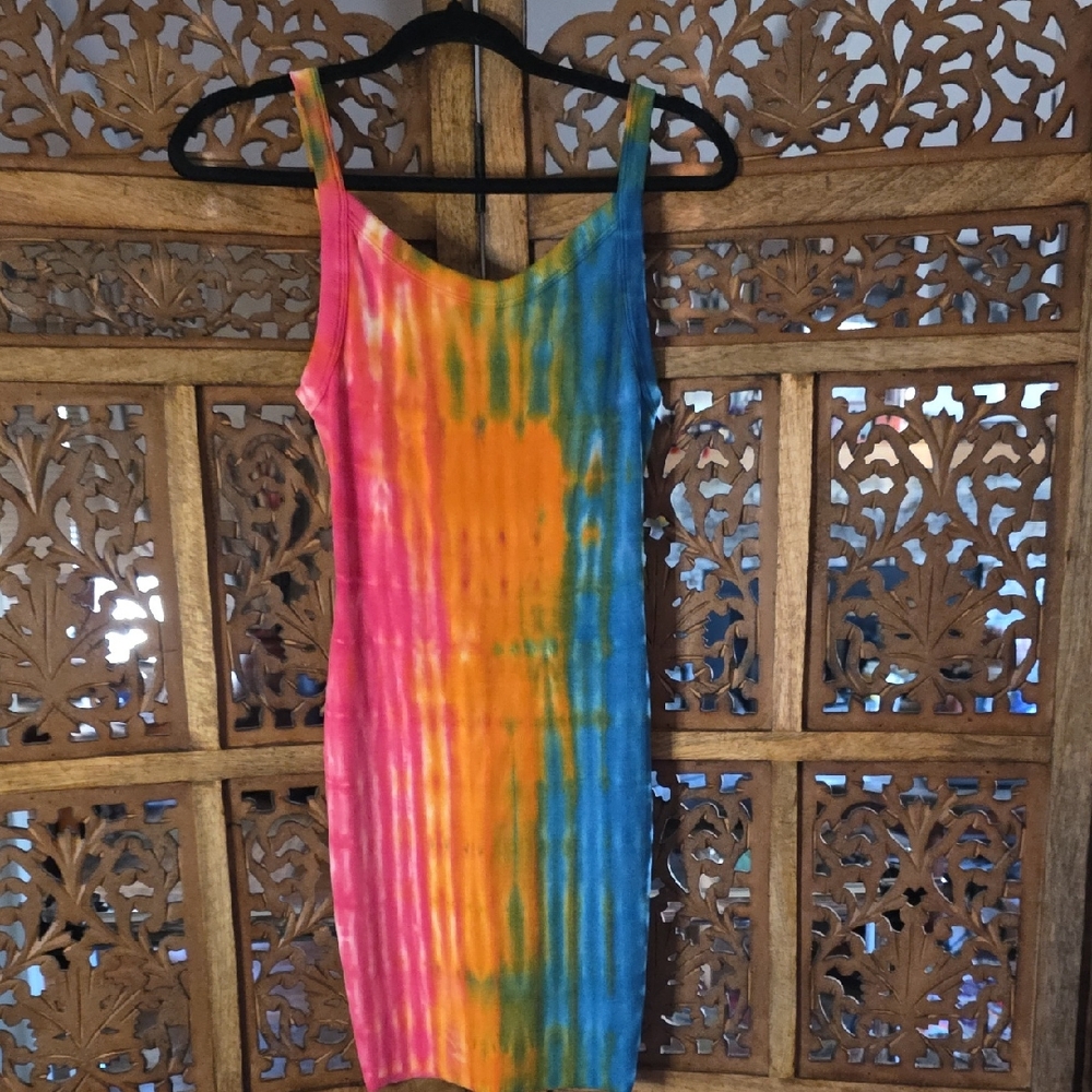 Cotton Citizen Multicolor Tie-Dye Dress
